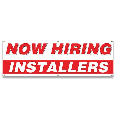 Signmission Now Hiring Installers Banner Apply Inside Accepting Application Single Sided B-72-30261
